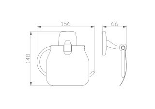 Держатель для туалетной бумаги Wonzon & Woghand Porto WW-1601 хром